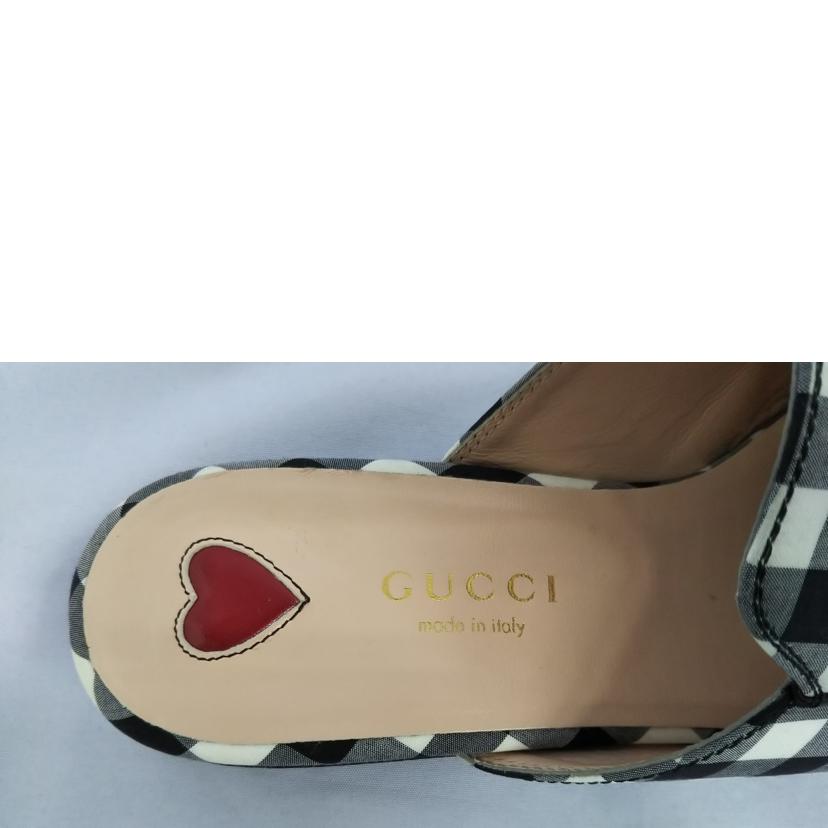 GUCCI グッチ/GUCCI ギンガムチェックミュール//ABランク/07