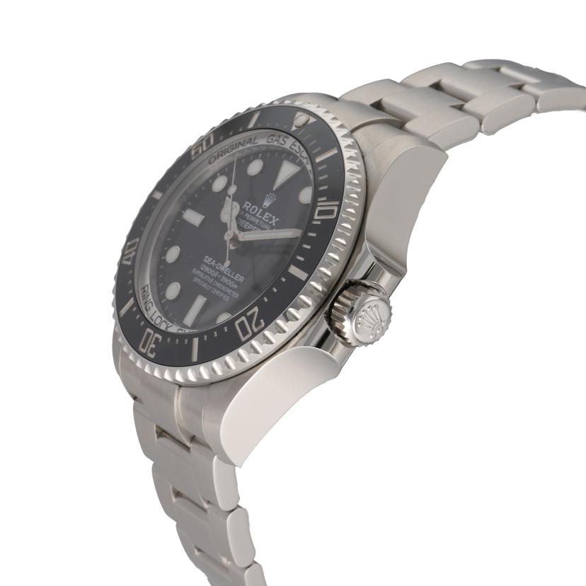 ROLEX ロレックス 腕時計 ランダムシリアル ステンレス 黒文字盤 メンズ 自動巻き/ディープシー・ブラック/ランダム番/126660//856*****/ABランク/75