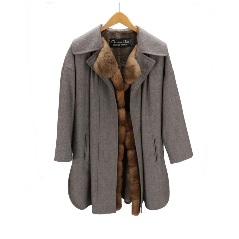 Dior ディオール/Dior ファー付きコート //ABランク/75