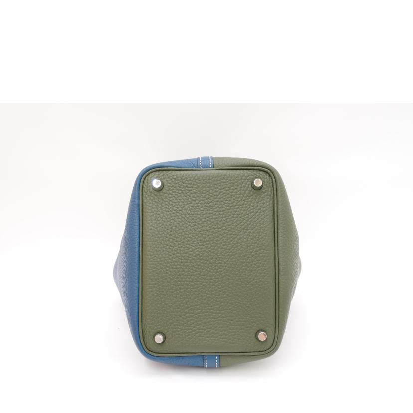 HERMES エルメス ハンドバッグ 2012年頃製造 ブルータラサ×カノピ トリヨンクレマンス レディース/ピコタンロック・カザックPM/T.クレマンス/バイカラー//口P刻印(2012)/SAランク/69