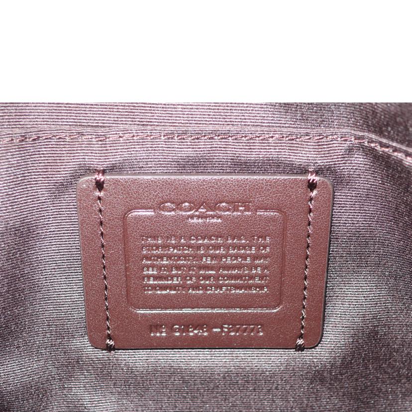 COACH コーチ/スタッズ2WAYバッグ ショルダー ハンド ホワイト 花 フラワー/F37773//G1848/Aランク/65