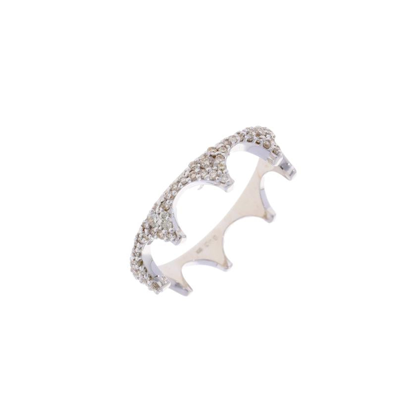 /K18WGダイヤリング 0.18/#12//Aランク/75