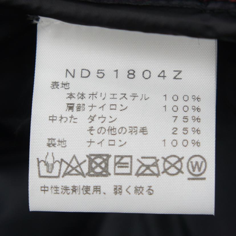 THE NORTH FACE ノースフェイス/THE NORTH FACE ダウンジャケット 赤//Bランク/78