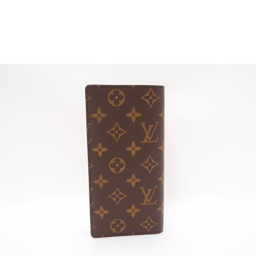 LOUIS VUITTON ルイ・ヴィトン 長財布 二ツ折リ ブラウン メンズ レディース/ポルトフォイユ・ブラザ/モノグラム/M66540//TA1191/SAランク/69