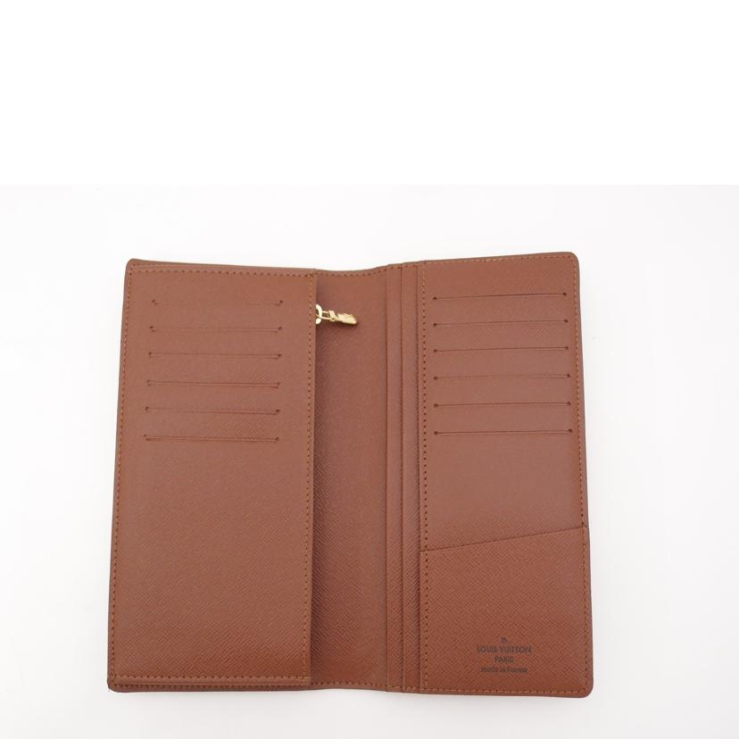 LOUIS VUITTON ルイ・ヴィトン 長財布 二ツ折リ ブラウン メンズ レディース/ポルトフォイユ・ブラザ/モノグラム/M66540//TA1191/SAランク/69