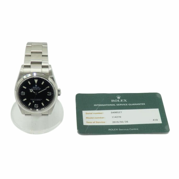 ROLEX ロレックス/エクスプローラーⅠ D番/114270//D496527/ABランク/77