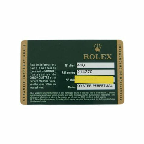 ROLEX ロレックス/エクスプローラーⅠ/ランダム番/ブラック文字盤/自動巻き/214270//E5Z74609/Aランク/04