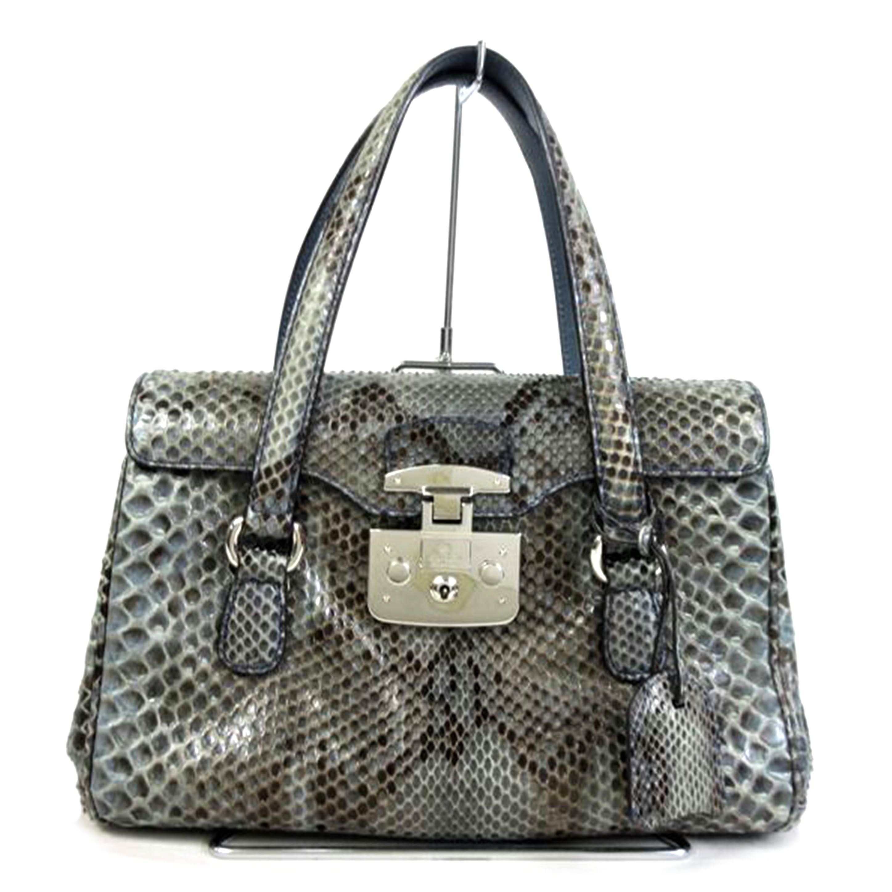 GUCCI グッチ/レディロックハンドバッグ パイソン/331827//498879/Aランク/70