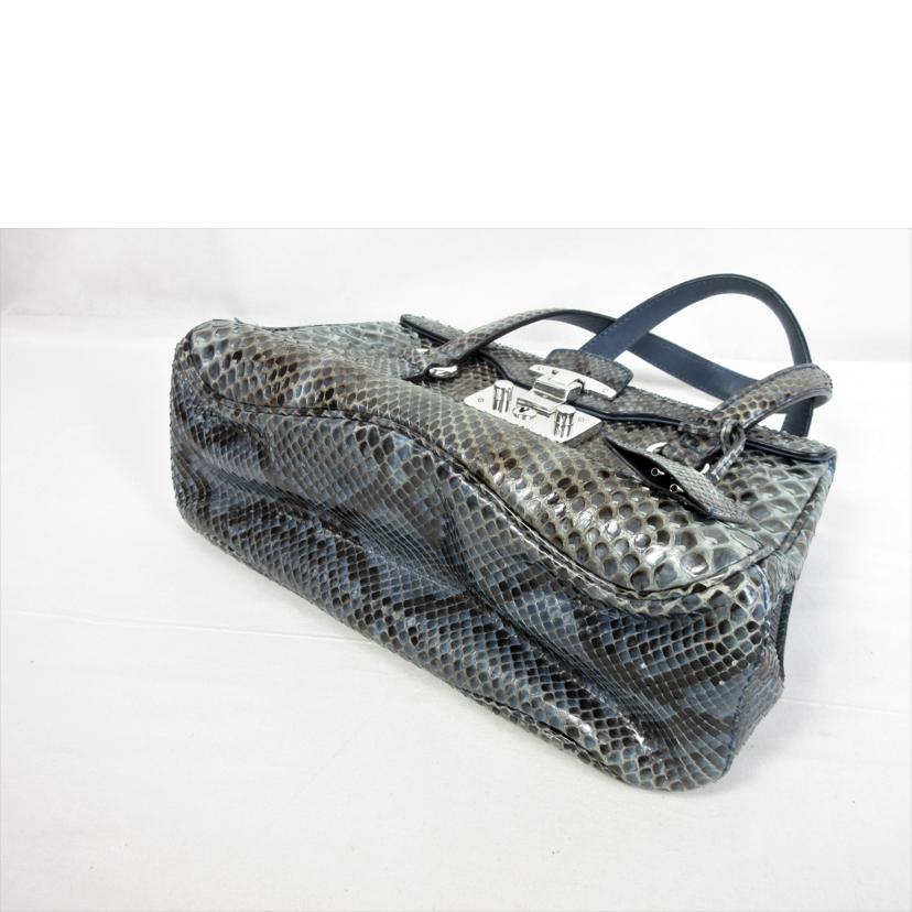 GUCCI グッチ/レディロックハンドバッグ パイソン/331827//498879/Aランク/70