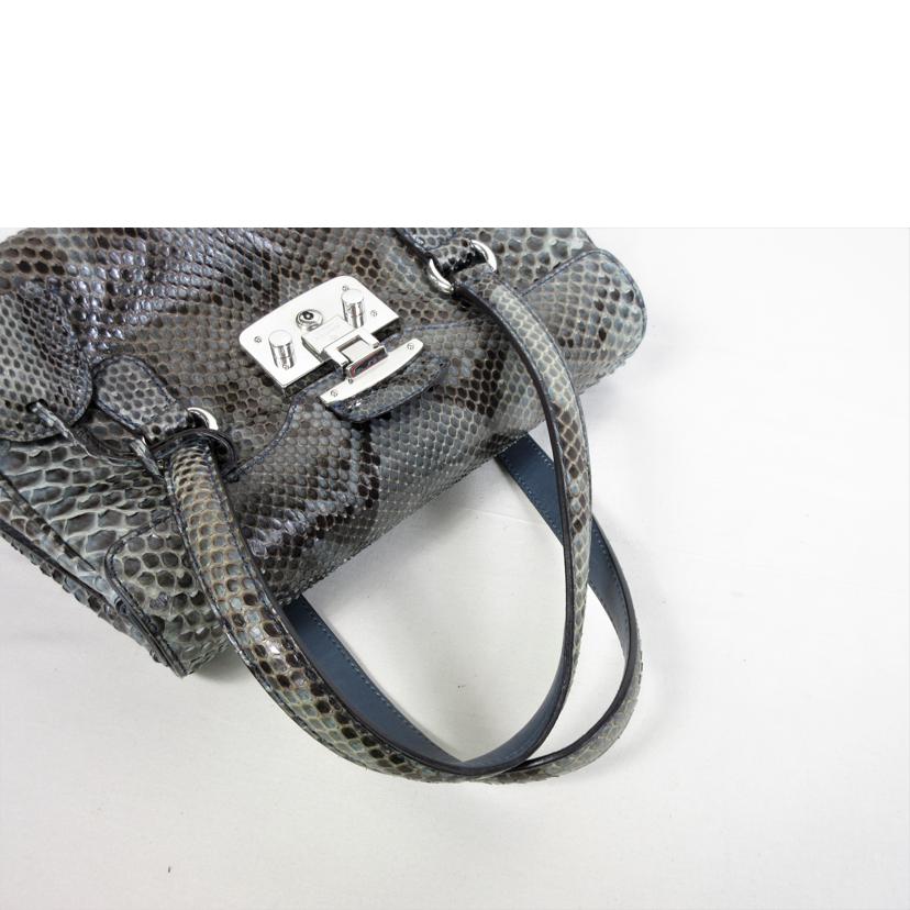 GUCCI グッチ/レディロックハンドバッグ パイソン/331827//498879/Aランク/70