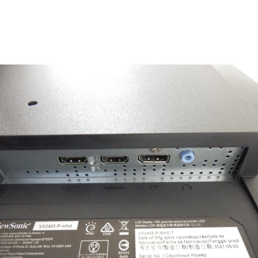 Viewsonic Viewsonic/23.8インチ液晶ディスプレイ/VX2405-P-mhd//W6Y213500594/Bランク/88