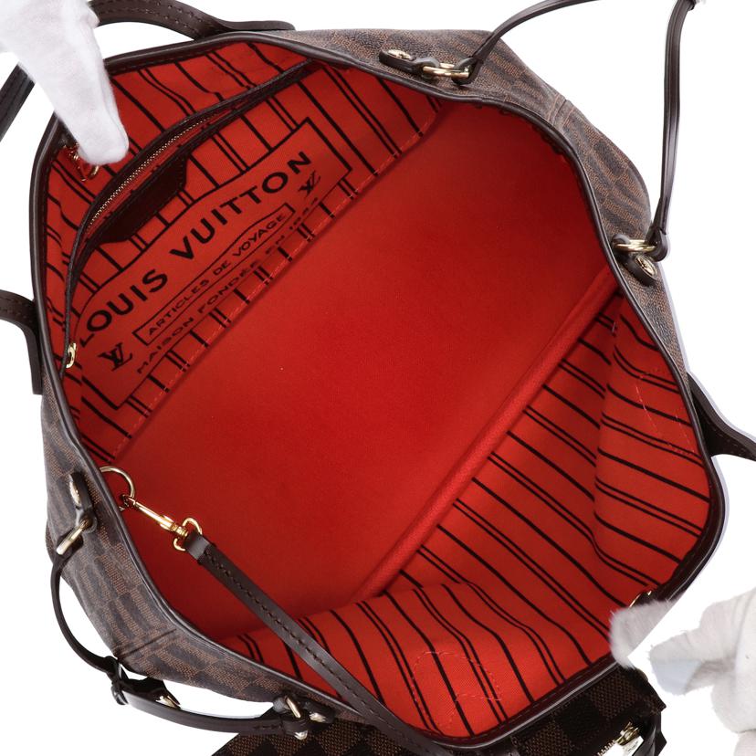 LOUIS VUITTON ルイヴィトン ルイ・ヴィトン ビトン ダミエ・エベヌ 市松模様 ブラウン 茶 ショルダーバッグ ハンドバッグ トートバッグ ブラウン メンズ レディース 定番 人気 LV 斜め掛け 肩がけ/ネヴァーフルPM/ダミエ/エベヌ /N41359//AR1***/ABランク/94