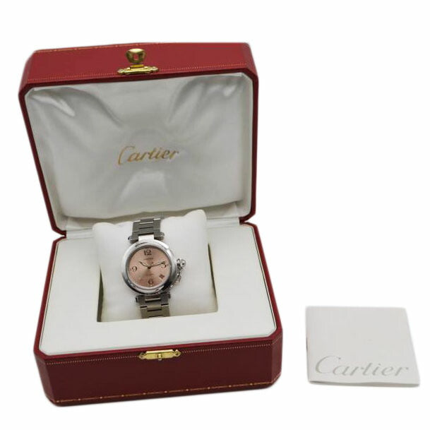 Cartier カルティエ/パシャCススモールデイトSS/自動巻/W31075M7//709514LX/ABランク/89