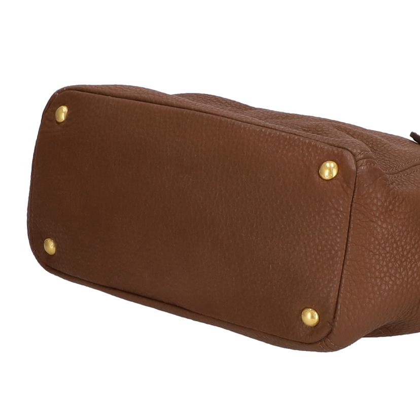 PRADA プラダ/レザー2WAYハンドバッグ/BR/BN2435//165/ABランク/94