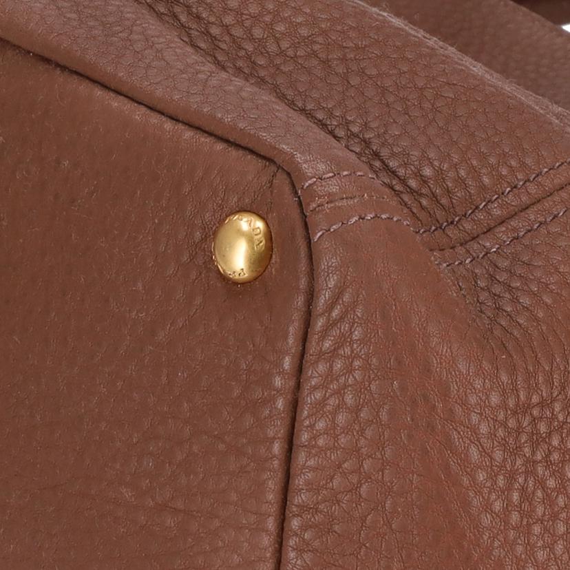 PRADA プラダ/レザー2WAYハンドバッグ/BR/BN2435//165/ABランク/94