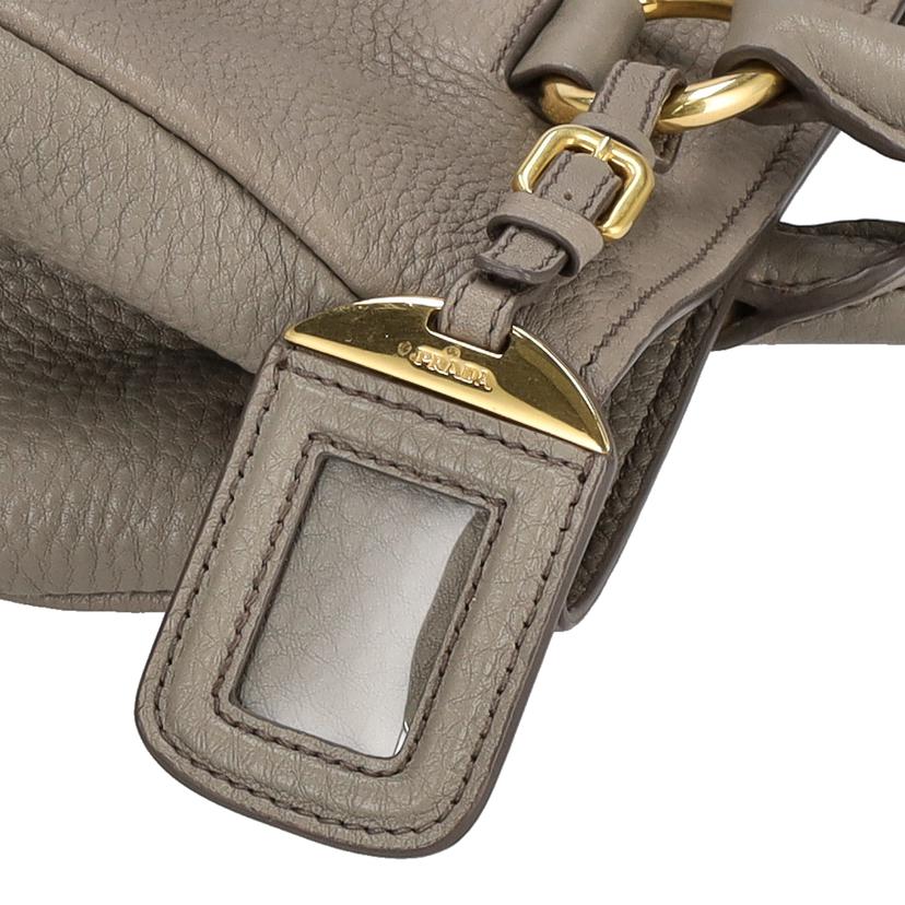 PRADA プラダ/レザー2WAYハンドバッグ/GRY/1BA878//158/ABランク/94