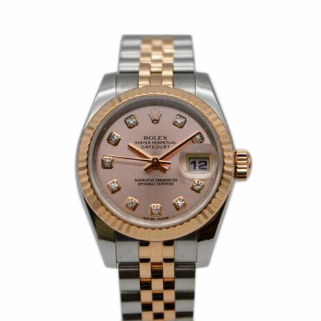 ROLEX ロレックス/デイトジャスト10PダイヤPG/ピンク文字盤/179171G//M164992/Aランク/89