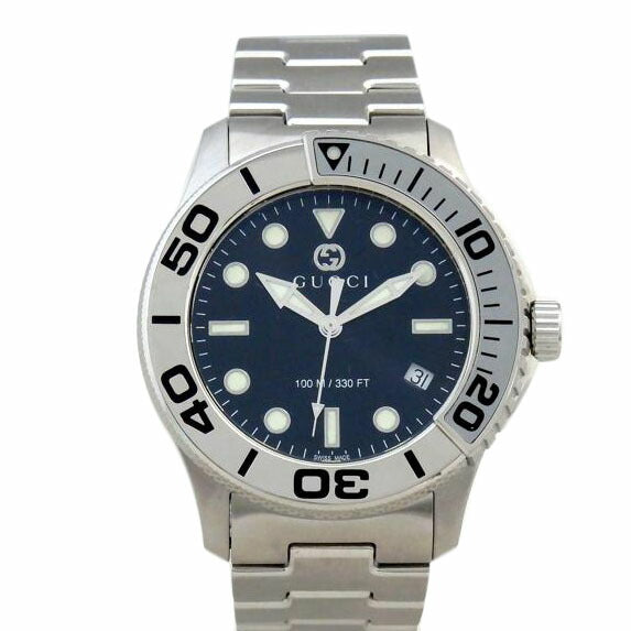 GUCCI グッチ/Gタイムレス/ダイバー/クオーツ/黒文字盤/126.2//17753456/Aランク/72