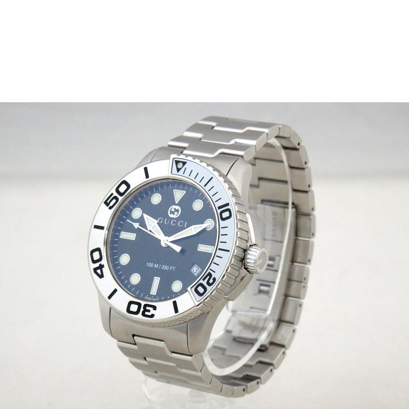 GUCCI グッチ/Gタイムレス/ダイバー/クオーツ/黒文字盤/126.2//17753456/Aランク/72