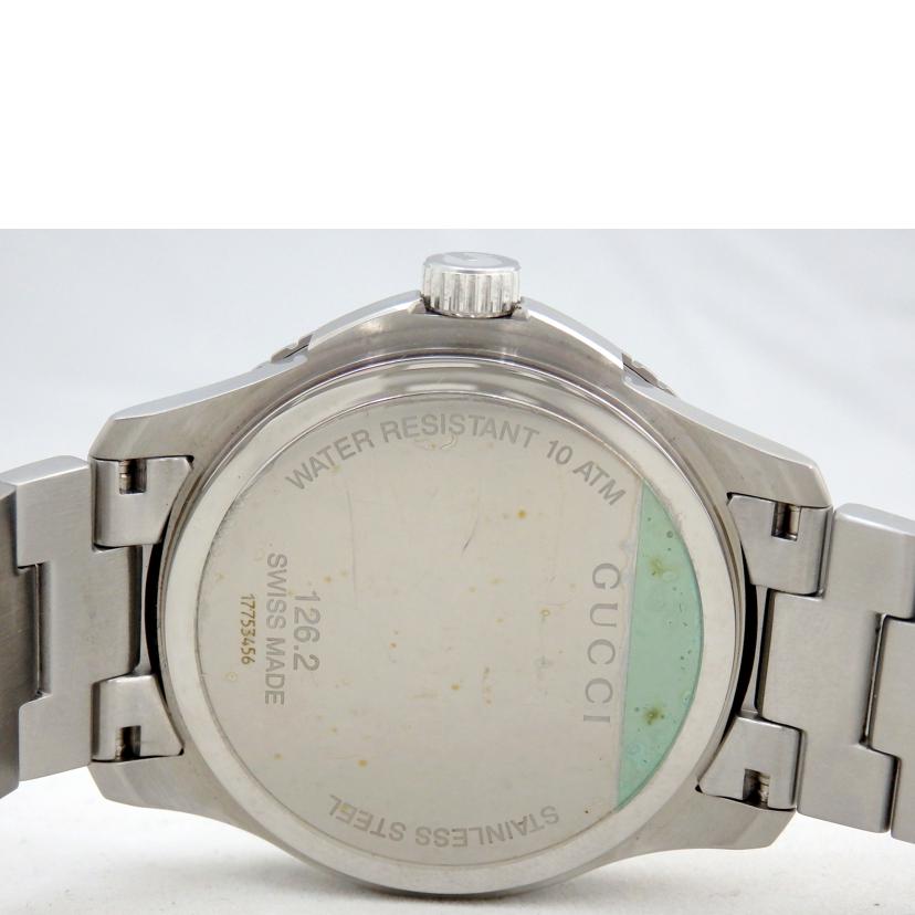 GUCCI グッチ/Gタイムレス/ダイバー/クオーツ/黒文字盤/126.2//17753456/Aランク/72