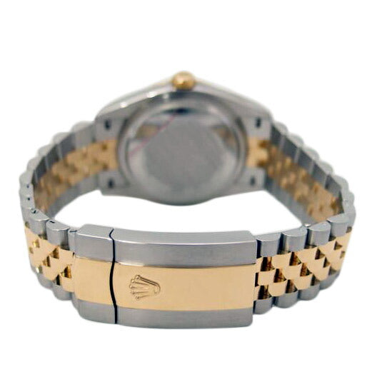 ROLEX ロレックス 腕時計 オーバーホール済 新品仕上済 自動巻き ランダム番 ルーレット ステンレス K18YG 白文字盤 メンズ/デイトジャスト36/SS×YG/ランダム番/126233//795C0872/SAランク/69