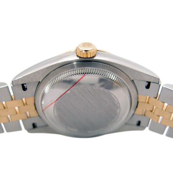 ROLEX ロレックス 腕時計 オーバーホール済 新品仕上済 自動巻き ランダム番 ルーレット ステンレス K18YG 白文字盤 メンズ/デイトジャスト36/SS×YG/ランダム番/126233//795C0872/SAランク/69