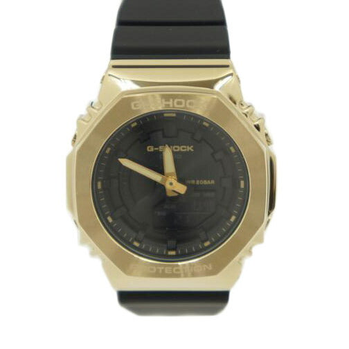 CASIO カシオ/G-SHOCK メタルカバードシリーズブラック×ゴールド/GM-S2100GB//5663/Aランク/75