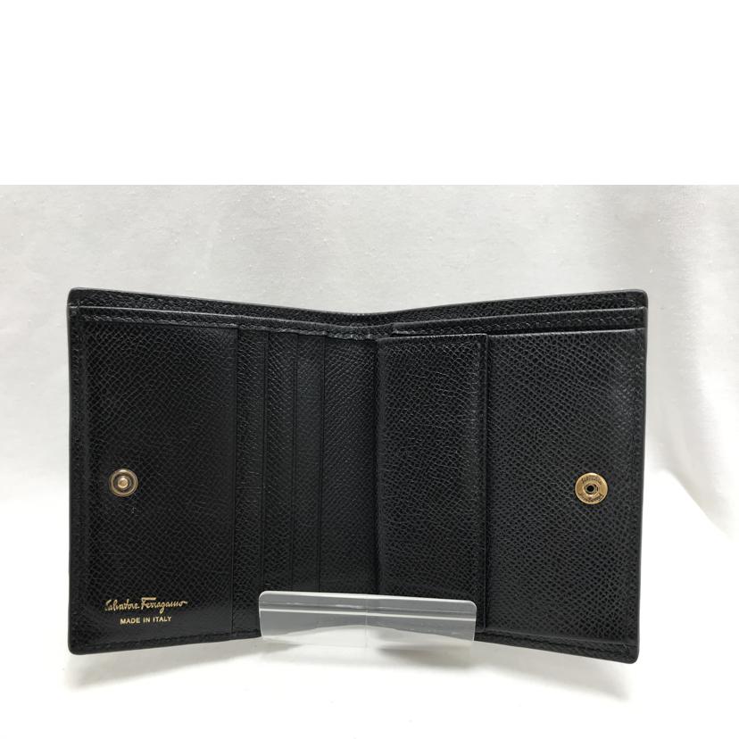 Salvatore Ferragamo フェラガモ/ダブルガンチーニ二つ折り財布/JL-22//D78*/Bランク/51