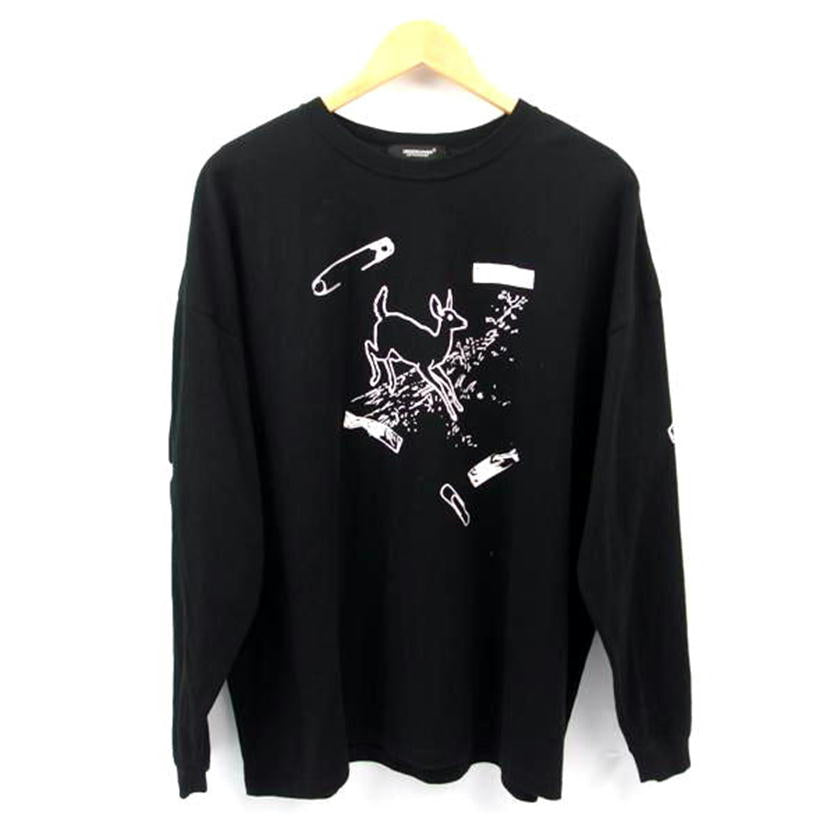 UNDERCOVER/UNDERCOVER コットンリブ100% ロングTシャツ ブラック サイズ2/UC2B1892-1//Aランク/83