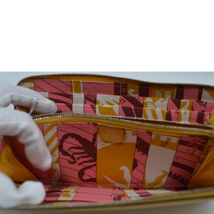 HERMES エルメス/アザップロングシルクイン/ヴォーエプソン/キャラメル//D刻印**********/ABランク/89