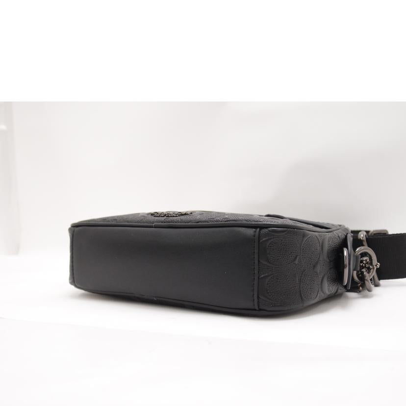 COACH コーチ クラッチ 黒 レザー レディース メンズ/グラハムデボスドシグネチャーショルダー/ブラック/F50713//L1844/SAランク/69