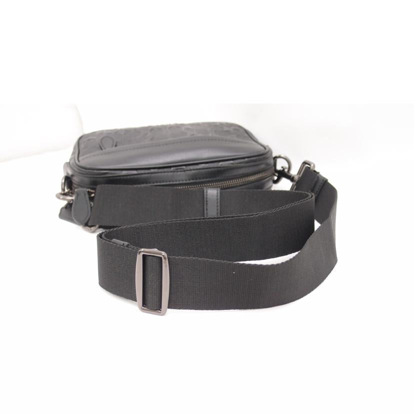 COACH コーチ クラッチ 黒 レザー レディース メンズ/グラハムデボスドシグネチャーショルダー/ブラック/F50713//L1844/SAランク/69