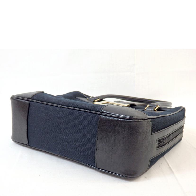 GUCCI グッチ/ハンドバッグ/Gロゴ/キャンバス・レザー/ブラック/001-5155//001013/Bランク/72