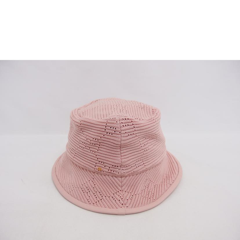 GUCCI グッチ 帽子 ニット/GGメッシュ/バケトハット/ピンク/656573//Aランク/04