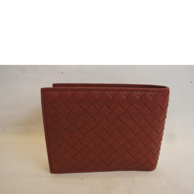 BOTTEGA VENETA ボッテガヴェネタ/イントレチャート二つ折りウォレット//SAランク/92