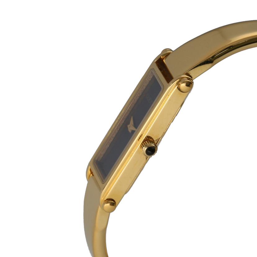 GUCCI グッチ/バングルウォッチ・ゴールド×ブラック/クオーツ/1500L//035****/ABランク/75