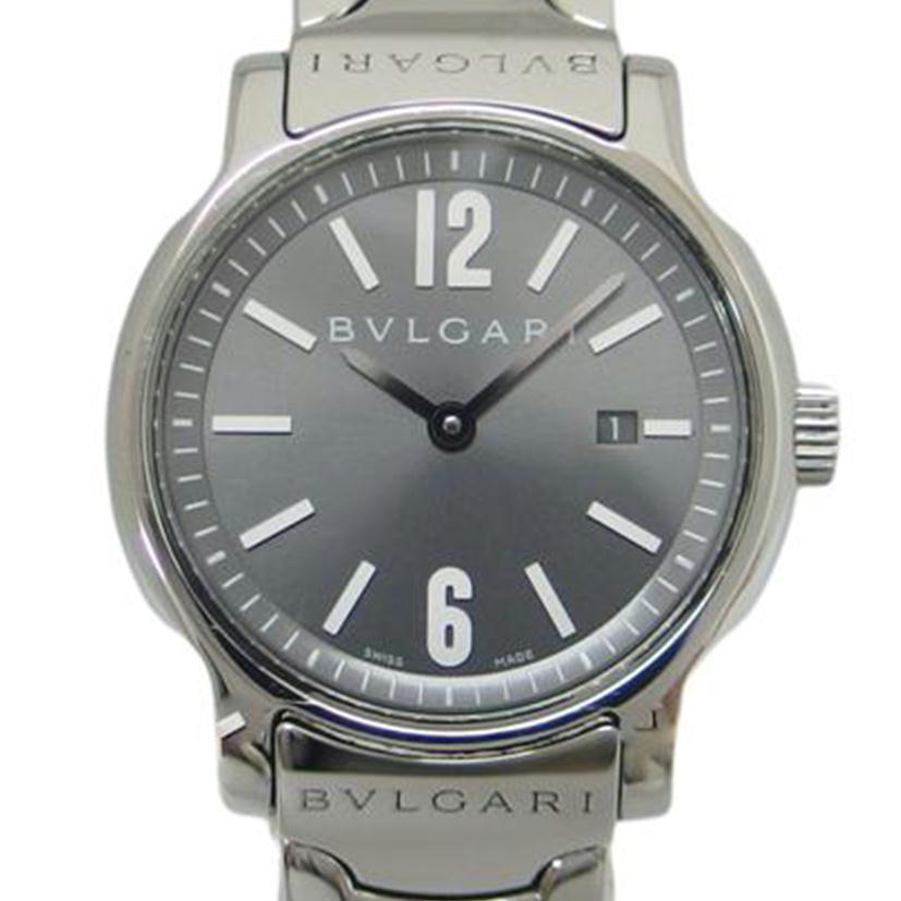 BVLGARI ブルガリ/ソロテンポ/グレー文字盤/デイトウォッチ/クォーツ/ST29S //D77924/ABランク/04