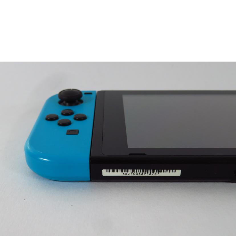 NINTEDO 任天堂/ニンテンドーSwitch ネオンブルー×ネオンレッド/HACー001//XKJ70038978787/BCランク/81