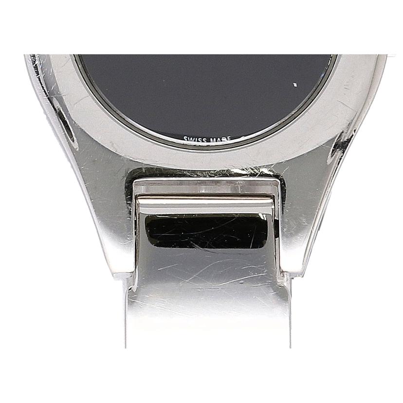 GUCCI グッチ/ラウンドバングルウォッチ・シルバー×ブラック/クオーツ/6700L//008****/Bランク/75