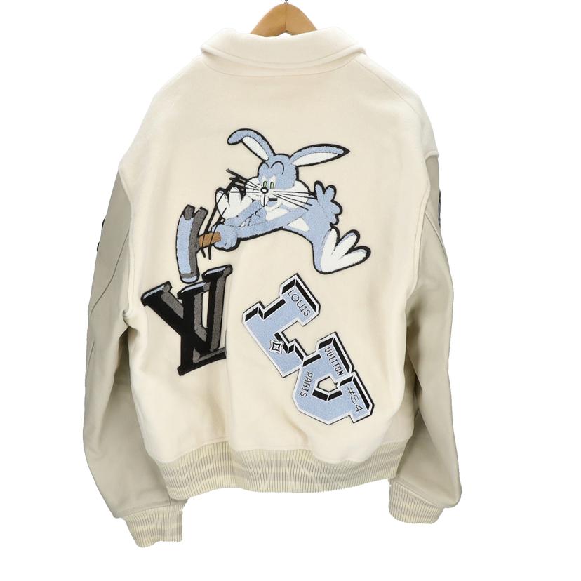 LOUIS VUITTON ルイ・ヴィトン/マルチパッチミックスドレザー/バーシティブルゾンジャケット/ホワイト/RM222 MYJ HNL91E//ABランク/93