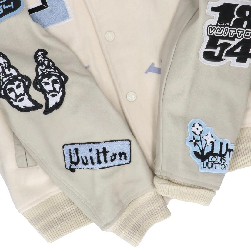 LOUIS VUITTON ルイ・ヴィトン/マルチパッチミックスドレザー/バーシティブルゾンジャケット/ホワイト/RM222 MYJ HNL91E//ABランク/93