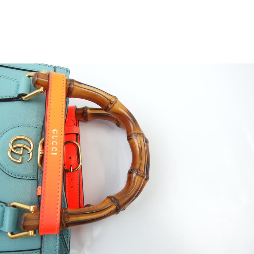 GUCCI グッチ/ダイアナミニトートバッグ/2way/ライトブルー/655661//525040/Aランク/83