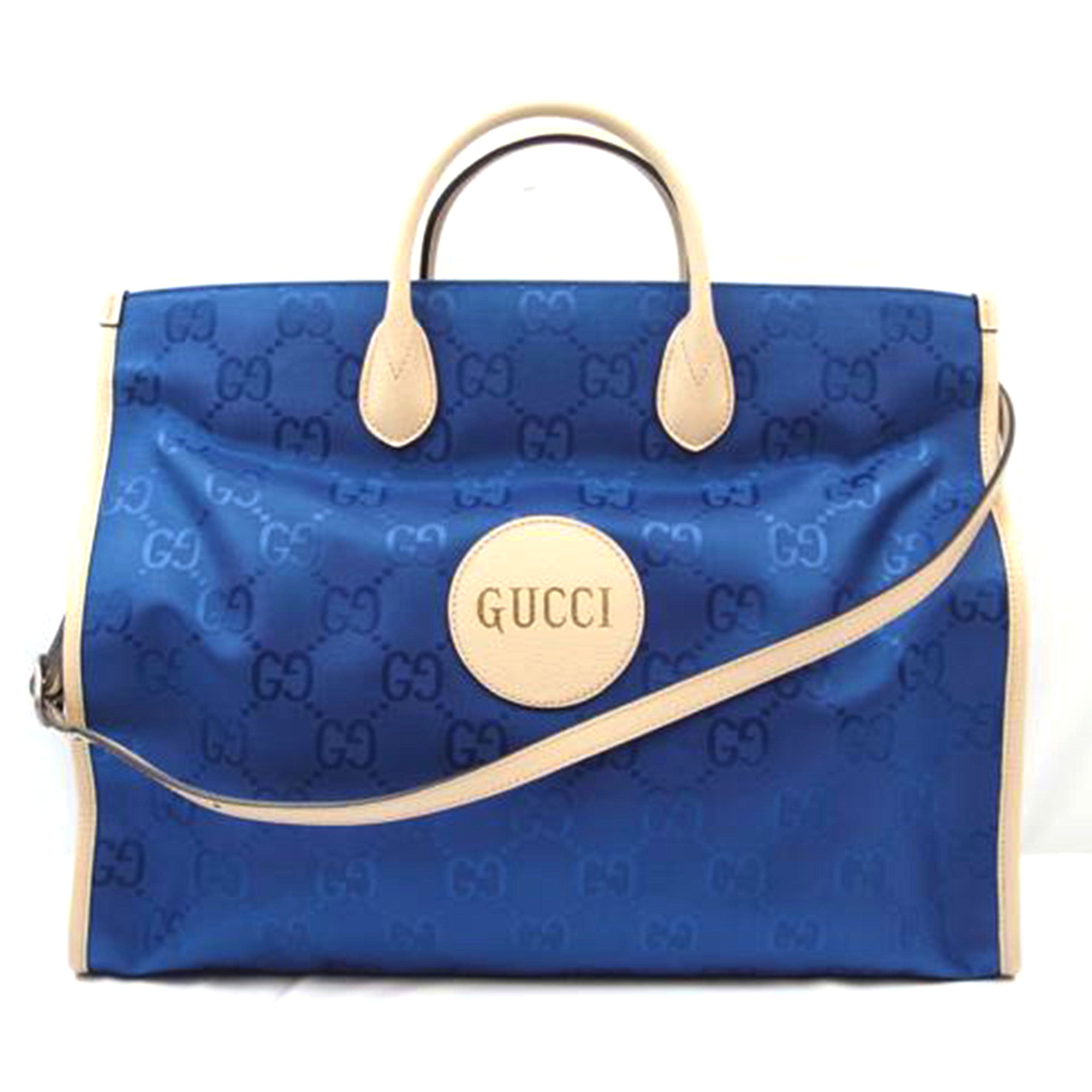 GUCCI グッチ/グッチオフザグリッド2wayトート/ブルー/630353//524050/SAランク/83