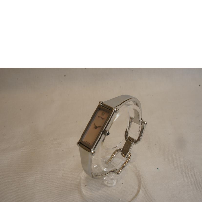 GUCCI グッチ/スクエアバングルウォッチシェル1Pダイヤ/1500L//140*****/ABランク/92