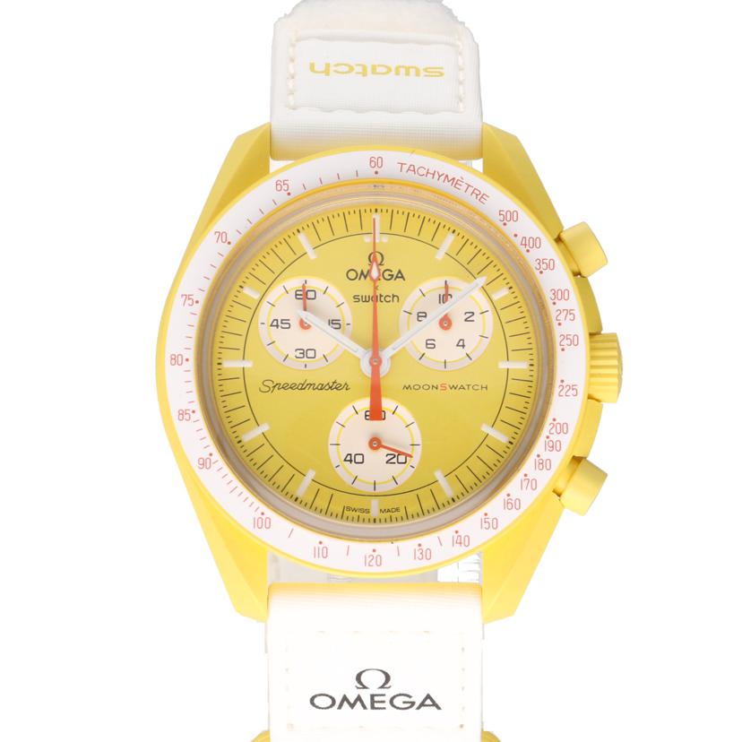 OMEGA×swatch オメガ×スウォッチ 腕時計 バイオセラミック/ムーンスウォッチ/ミッション・トゥ・ザ・サン/クオーツ/SO33J100//ABランク/75