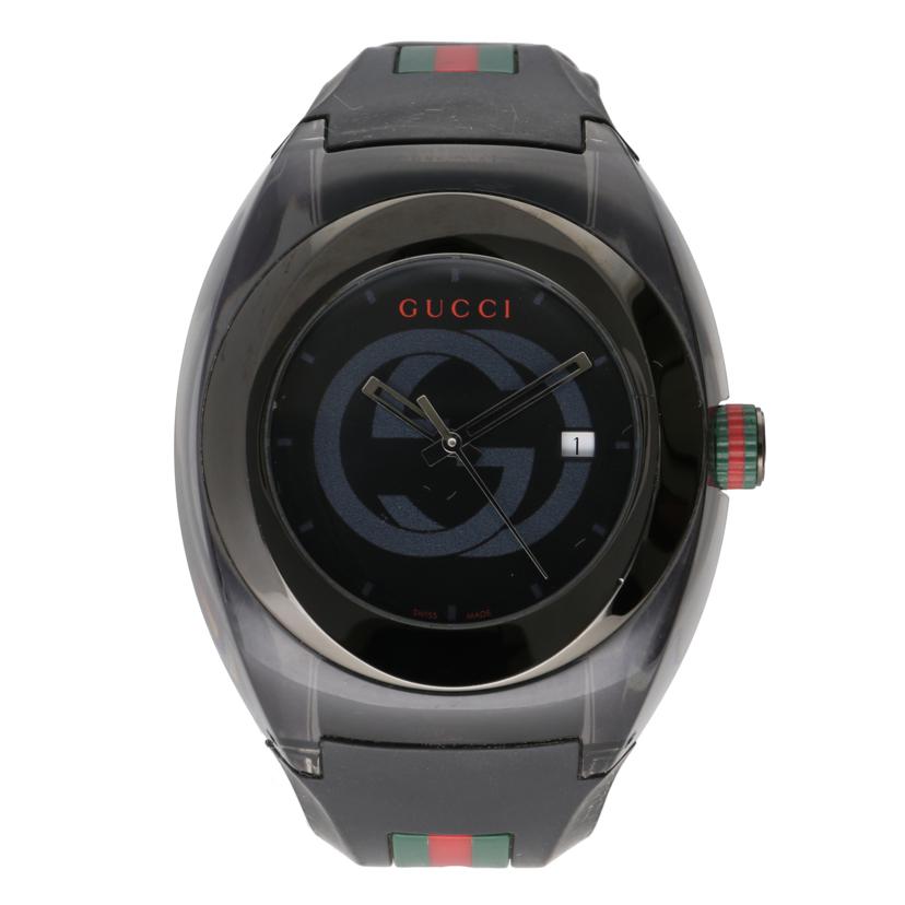 GUCCI グッチ/シンク・ブラック/メンズ/クオーツ/YA137107A//179*****/Bランク/75