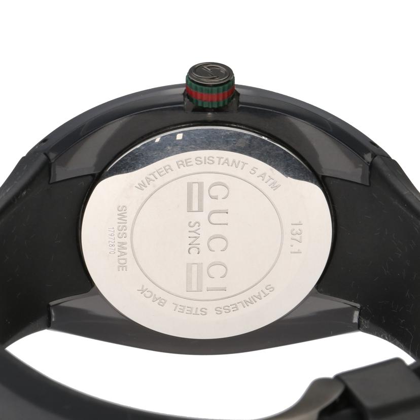 GUCCI グッチ/シンク・ブラック/メンズ/クオーツ/YA137107A//179*****/Bランク/75