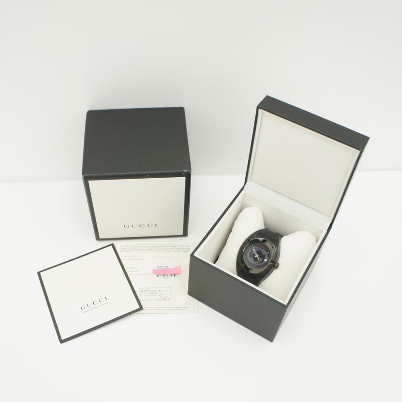 GUCCI グッチ/シンク・ブラック/メンズ/クオーツ/YA137107A//179*****/Bランク/75