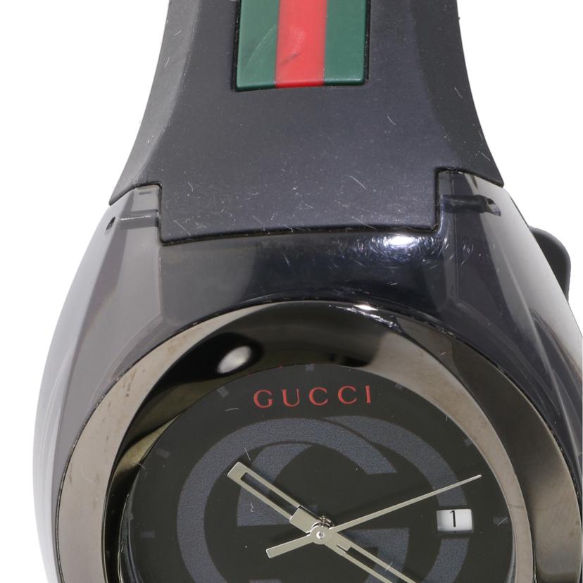 GUCCI グッチ/シンク・ブラック/メンズ/クオーツ/YA137107A//179*****/Bランク/75