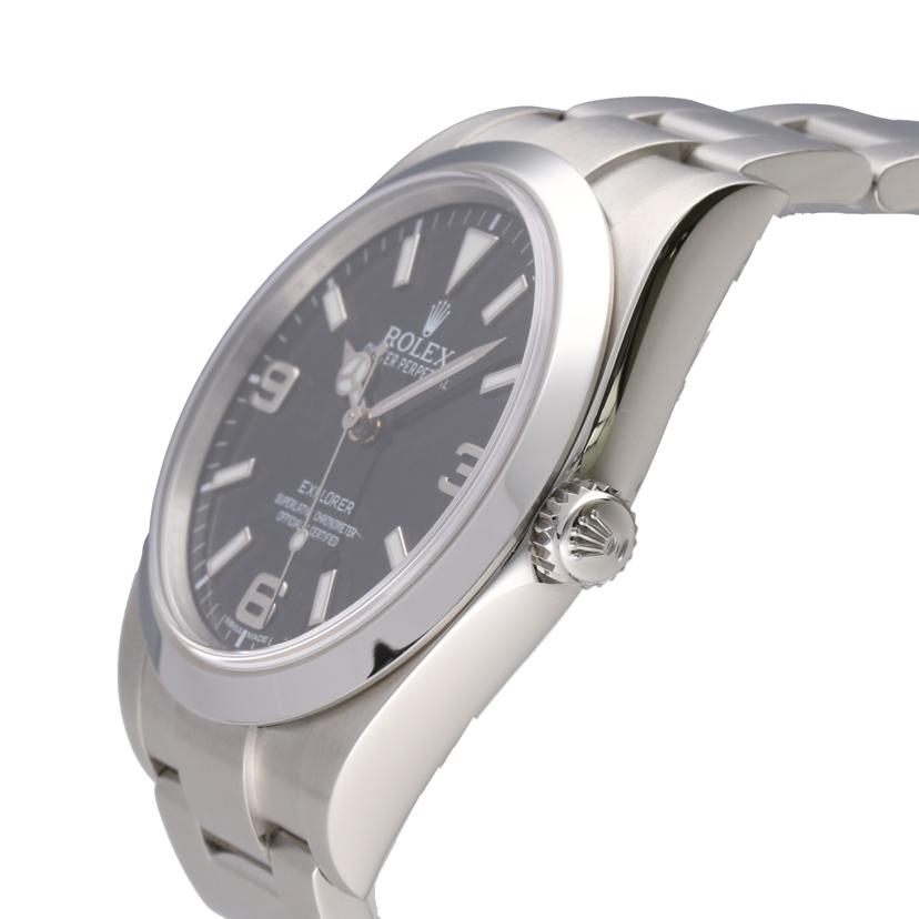 ROLEX ロレックス 腕時計 ランダムシリアル 保証書2014年日付 前期型 ブラックアウト ステンレス 自動巻き メンズ/エクスプローラー1/ランダム番/214270//Q0394449/SAランク/75